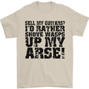 Sell My Guitars? Guitar Guitarist Funny Mens T-Shirt Cotton Gildan Sand