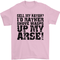 Sell My Kayak? Funny Kayaking Mens T-Shirt Cotton Gildan Light Pink