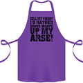 Sell My Piano? Funny Pianist Player Music Cotton Apron 100% Organic Purple