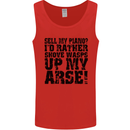 Sell My Piano? Funny Pianist Player Music Mens Vest Tank Top Red