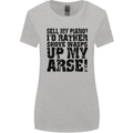 Sell My Piano? Funny Pianist Player Music Womens Wider Cut T-Shirt Sports Grey
