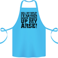 Sell My Rifle? Soldier Farmer Farming Range Cotton Apron 100% Organic Turquoise