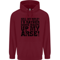 Sell My Rifle? Soldier Farmer Farming Range Mens 80% Cotton Hoodie Maroon