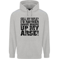 Sell My Rifle? Soldier Farmer Farming Range Mens 80% Cotton Hoodie Sports Grey