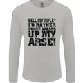 Sell My Rifle? Soldier Farmer Farming Range Mens Long Sleeve T-Shirt Sports Grey