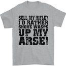 Sell My Rifle? Soldier Farmer Farming Range Mens T-Shirt Cotton Gildan Sports Grey