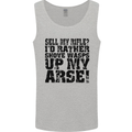 Sell My Rifle? Soldier Farmer Farming Range Mens Vest Tank Top Sports Grey
