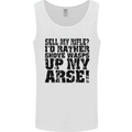 Sell My Rifle? Soldier Farmer Farming Range Mens Vest Tank Top White