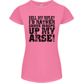 Sell My Rifle? Soldier Farmer Farming Range Womens Petite Cut T-Shirt Azalea