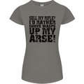 Sell My Rifle? Soldier Farmer Farming Range Womens Petite Cut T-Shirt Charcoal