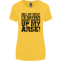 Sell My Rifle? Soldier Farmer Farming Range Womens Wider Cut T-Shirt Yellow