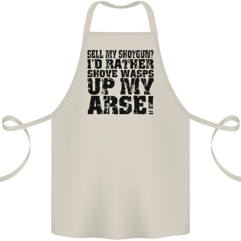 Sell My Shotgun? Farmer Farming Tractor Cotton Apron 100% Organic Natural