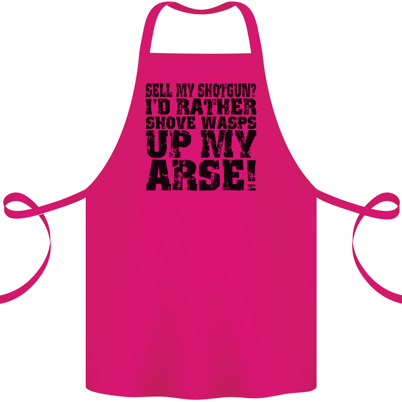 Sell My Shotgun? Farmer Farming Tractor Cotton Apron 100% Organic Pink
