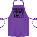 Sell My Shotgun? Farmer Farming Tractor Cotton Apron 100% Organic Purple