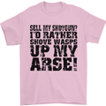 Sell My Shotgun? Farmer Farming Tractor Mens T-Shirt Cotton Gildan Light Pink