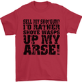 Sell My Shotgun? Farmer Farming Tractor Mens T-Shirt Cotton Gildan Red