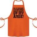 Sell My Snowboard? Funny Snowboarding Cotton Apron 100% Organic Orange