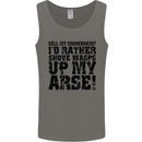 Sell My Snowboard? Funny Snowboarding Mens Vest Tank Top Charcoal