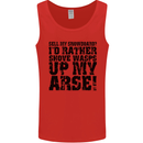 Sell My Snowboard? Funny Snowboarding Mens Vest Tank Top Red