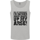 Sell My Snowboard? Funny Snowboarding Mens Vest Tank Top Sports Grey