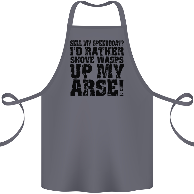 Sell My Speedboat? Boat Sailor Funny Cotton Apron 100% Organic Steel
