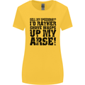 Sell My Speedboat? Boat Sailor Funny Womens Wider Cut T-Shirt Yellow