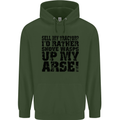 Sell My Tractor? Farmer Farming Driver Mens 80% Cotton Hoodie Forest Green