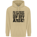 Sell My Tractor? Farmer Farming Driver Mens 80% Cotton Hoodie Sand