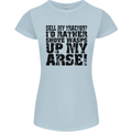 Sell My Tractor? Farmer Farming Driver Womens Petite Cut T-Shirt Light Blue