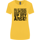Sell My Tractor? Farmer Farming Driver Womens Wider Cut T-Shirt Yellow