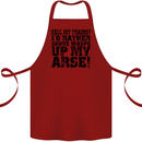 Sell My Trains? Trainspotter Trainspotting Cotton Apron 100% Organic Maroon