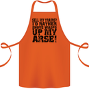 Sell My Trains? Trainspotter Trainspotting Cotton Apron 100% Organic Orange