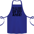 Sell My Trains? Trainspotter Trainspotting Cotton Apron 100% Organic Royal Blue