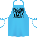 Sell My Trains? Trainspotter Trainspotting Cotton Apron 100% Organic Turquoise