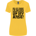 Sell My Trains? Trainspotter Trainspotting Womens Wider Cut T-Shirt Yellow