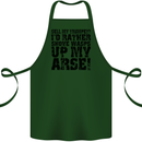 Sell My Trumpet? Funny Music Brass Cotton Apron 100% Organic Forest Green