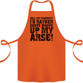 Sell My Trumpet? Funny Music Brass Cotton Apron 100% Organic Orange