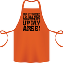 Sell My Trumpet? Funny Music Brass Cotton Apron 100% Organic Orange