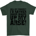Sell My Trumpet? Funny Music Brass Mens T-Shirt Cotton Gildan Forest Green