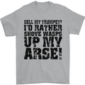 Sell My Trumpet? Funny Music Brass Mens T-Shirt Cotton Gildan Sports Grey