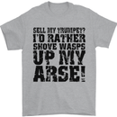 Sell My Trumpet? Funny Music Brass Mens T-Shirt Cotton Gildan Sports Grey
