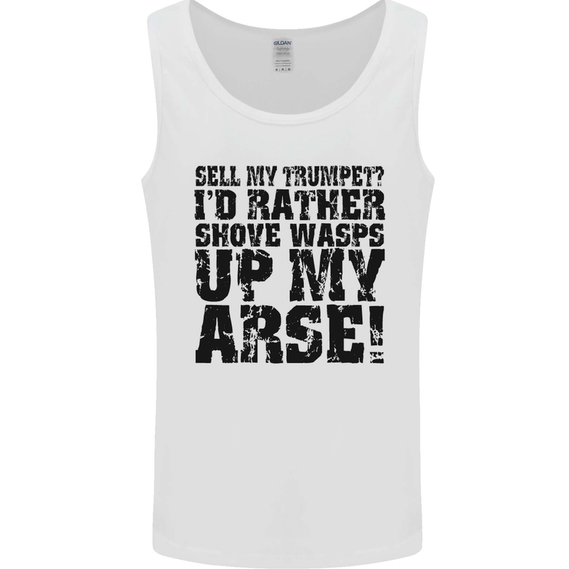 Sell My Trumpet? Funny Music Brass Mens Vest Tank Top White