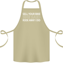 Sell Your Bike Cycling Biker Motorbike Wife Cotton Apron 100% Organic Khaki
