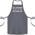 Sell Your Bike Cycling Biker Motorbike Wife Cotton Apron 100% Organic Steel
