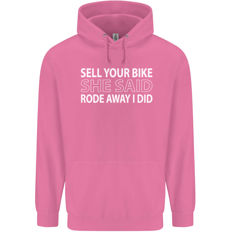 Sell Your Bike Cycling Biker Motorbike Wife Mens 80% Cotton Hoodie Azelea