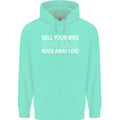 Sell Your Bike Cycling Biker Motorbike Wife Mens 80% Cotton Hoodie Peppermint