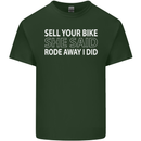 Sell Your Bike Cycling Biker Motorbike Wife Mens Cotton T-Shirt Tee Top Forest Green