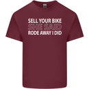 Sell Your Bike Cycling Biker Motorbike Wife Mens Cotton T-Shirt Tee Top Maroon