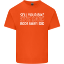 Sell Your Bike Cycling Biker Motorbike Wife Mens Cotton T-Shirt Tee Top Orange