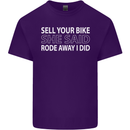 Sell Your Bike Cycling Biker Motorbike Wife Mens Cotton T-Shirt Tee Top Purple